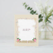 Beach Wedding RSVP Uitnodiging Briefkaart (Staand voorkant)