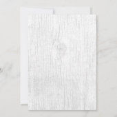 Beach Wedding Rustic Baby's Breath & Starfish Kaart (Achterkant)