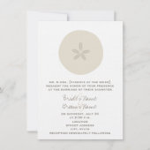 Beach Wedding - Sand Dollar Kaart (Voorkant)