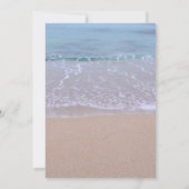 Beach Wedding Sand Dollar & Starfish Kaart (Achterkant)