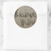 Beach Wedding Sand Ronde Sticker (Tas)