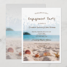 Beach Wedding, Sand, Seashells Verloving