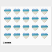 Beach Wedding Sandy Shore Ocean Hart Sticker (Vel)