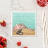 Beach Wedding Sandy Shore Servetten (Insitu)