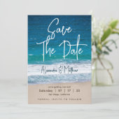 Beach Wedding Save The Date (Staand voorkant)