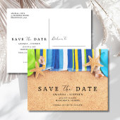 Beach Wedding Save The Date Aankondigingskaart