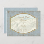 Beach Wedding Save the Date Briefkaart (Voorkant / Achterkant)