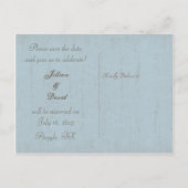 Beach Wedding Save the Date Briefkaart (Achterkant)