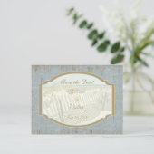 Beach Wedding Save the Date Briefkaart (Staand voorkant)
