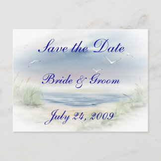 Beach Wedding Save the Date Briefkaart