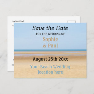 Beach Wedding Save the Date Briefkaart