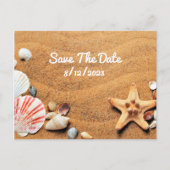 Beach Wedding Save the Date Briefkaart (Voorkant)