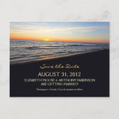 Beach Wedding Save the Date briefkaarten (Voorkant)