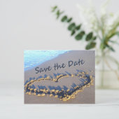 Beach Wedding Save the Date briefkaarten (Staand voorkant)