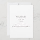 Beach Wedding Save the Date Kaart with Palm Leaves (Achterkant)