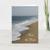 Beach Wedding Save the Date Notice Aankondiging (Voorkant)