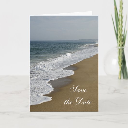 Beach Wedding Save the Date Notice Aankondiging (Voorkant)