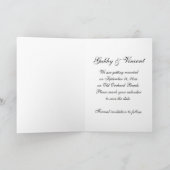 Beach Wedding Save the Date Notice Aankondiging (Binnen)