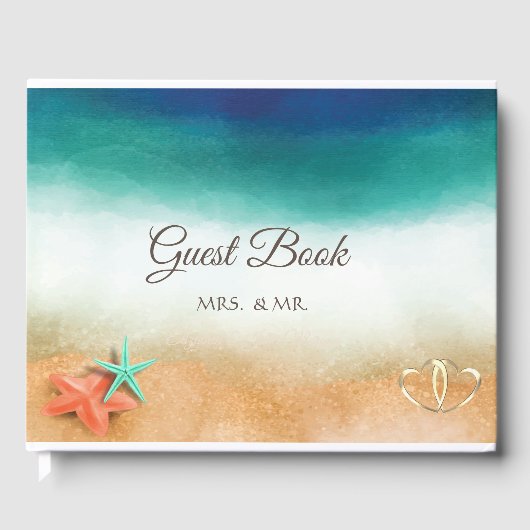 Beach Wedding Seafish Wedding Gastenboek (Voorkant)