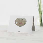 Beach Wedding Seashell fotocollage Bedankt voor je (Achterkant)