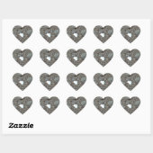 Beach Wedding Seashell Heart Wedding Hearts Hearts Hart Sticker (Vel)