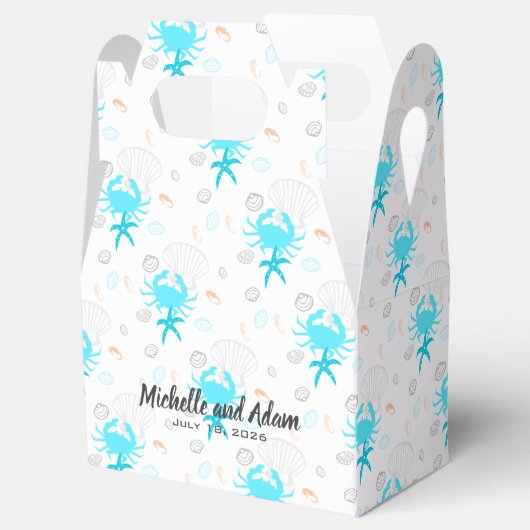 Beach Wedding Seashell Specialized Favor Boxes Bedankdoosjes (Geopend)