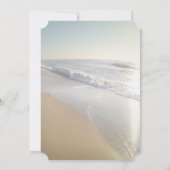 Beach Wedding Seashell String Lights Vrijgezellenf Kaart (Achterkant)