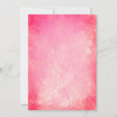 Beach Wedding Seashells Coral Pink Vrijgezellenfee Kaart (Achterkant)