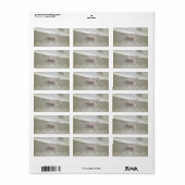 Beach Wedding Seashells, Lace Wedding Label (Full Sheet)