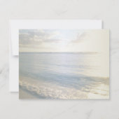 Beach Wedding Seashells Rehearsal Dinner Kaart (Achterkant)