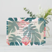 Beach Wedding Seashells Uitnodiging (Staand voorkant)