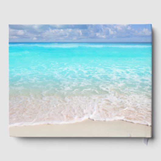 Beach Wedding Seashells Weddenschap Gastenboek (Achterkant)