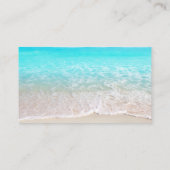 Beach Wedding Seashells Weddenschap Registry Informatiekaartje (Achterkant)