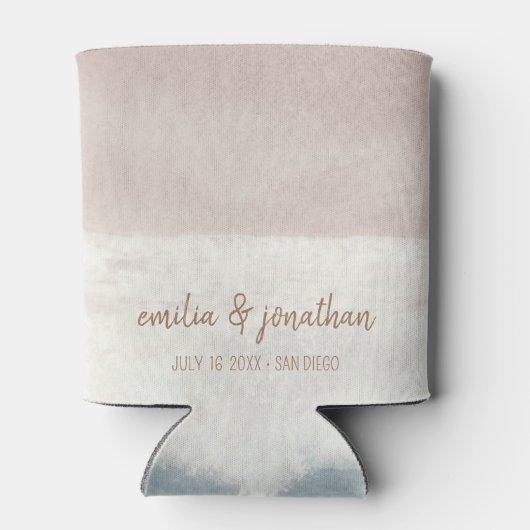 Beach Wedding Seaside/Oceanside Wedding Blikjeskoeler (Achterkant)