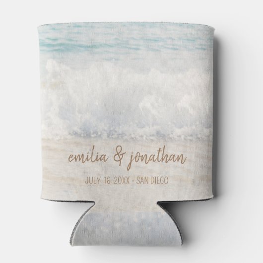 Beach Wedding Seaside/Oceanside Wedding Blikjeskoeler (Achterkant)