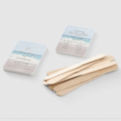 Beach Wedding Seaside/Oceanside Wedding Program Handwaaier (Niet-gemonteerd)
