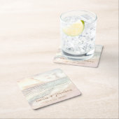 Beach Wedding | Seaside Wedding Kartonnen Onderzetters (Insitu)
