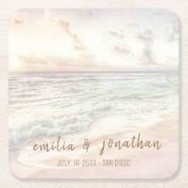 Beach Wedding | Seaside Wedding Kartonnen Onderzetters