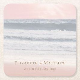 Beach Wedding | Seaside Wedding Kartonnen Onderzetters