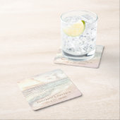 Beach Wedding | Seaside Wedding Kartonnen Onderzetters (Insitu)