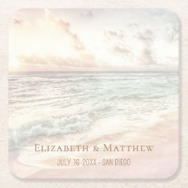 Beach Wedding | Seaside Wedding Kartonnen Onderzetters