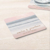 Beach Wedding | Seaside Wedding Kartonnen Onderzetters (Schuin)