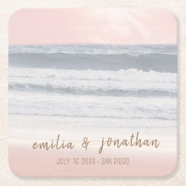 Beach Wedding | Seaside Wedding Kartonnen Onderzetters