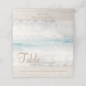Beach Wedding Seaside Wedding Place Card Plaatskaartje (Buitenkant ongevouwen)