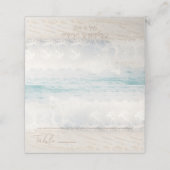Beach Wedding Seaside Wedding Place Card Plaatskaartje (Buitenkant ongevouwen)