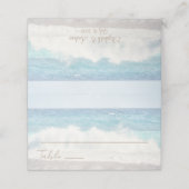 Beach Wedding Seaside Wedding Place Card Plaatskaartje (Buitenkant ongevouwen)