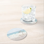 Beach Wedding | Seaside Wedding Ronde Kartonnen Onderzetter (Insitu)