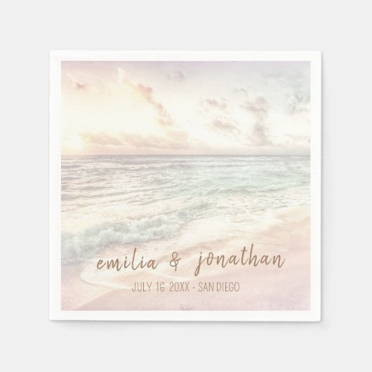 Beach Wedding | Seaside Wedding Servet (Voorkant)