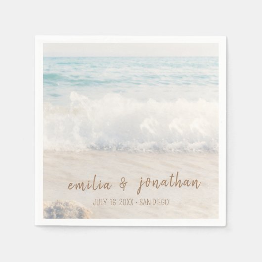 Beach Wedding | Seaside Wedding Servet (Voorkant)