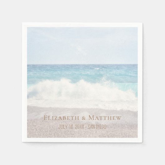 Beach Wedding | Seaside Wedding Servet (Voorkant)